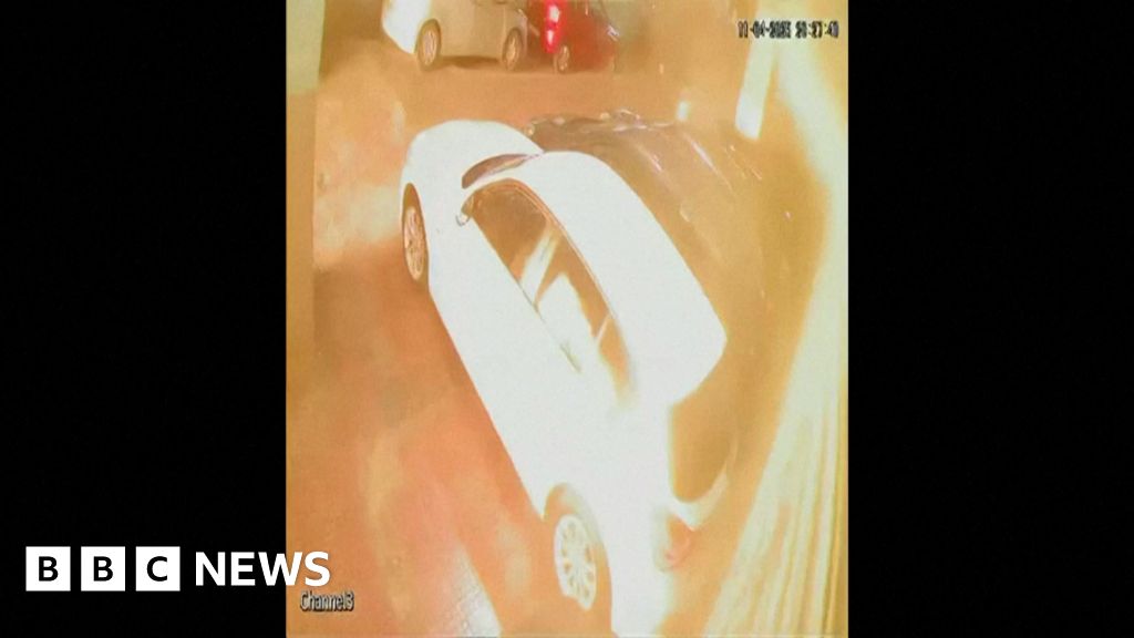CCTV captures moment blast occurs