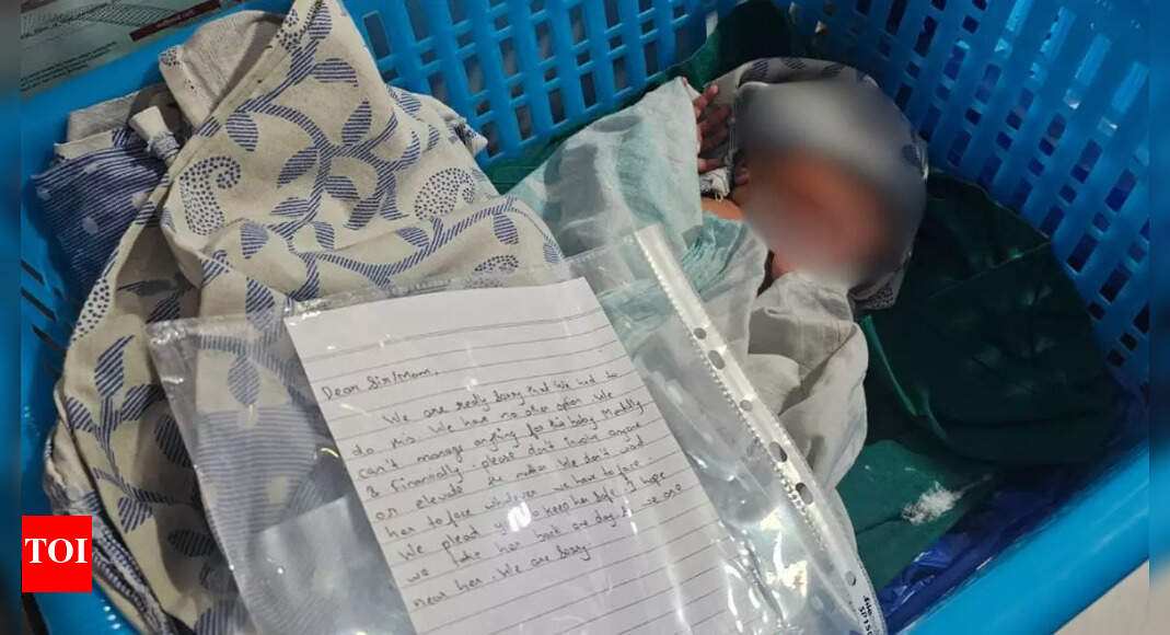 Panvel New Born Baby News: Newborn left outside Panvel orphanage with handwritten note; ‘someday they might return to take baby back’ | Navi Mumbai News