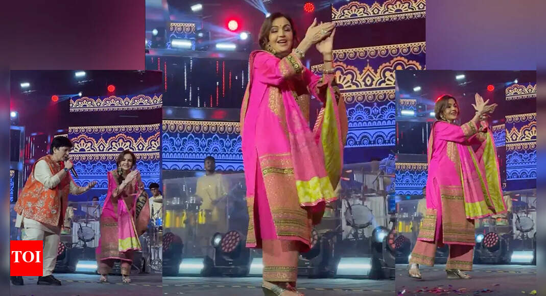 Nita Ambani joins in the festivities at a joyous night of Navratri garba