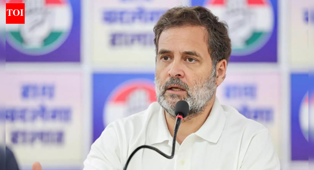 ‘Fark samjho sirji’: Rahul Gandhi takes dig at PM Modi over Trump tariffs; invokes Indira Gandhi | India News